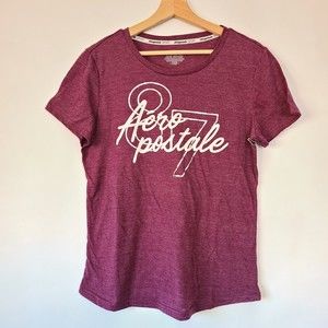 Aeropostale Burgundy Graphic Tee Size L NWOT
